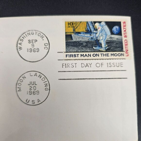 Moon Landing First Day Of Issue Envelopes With Stamps & Postmarks 67 69 LI3037 - Picture 4 of 5